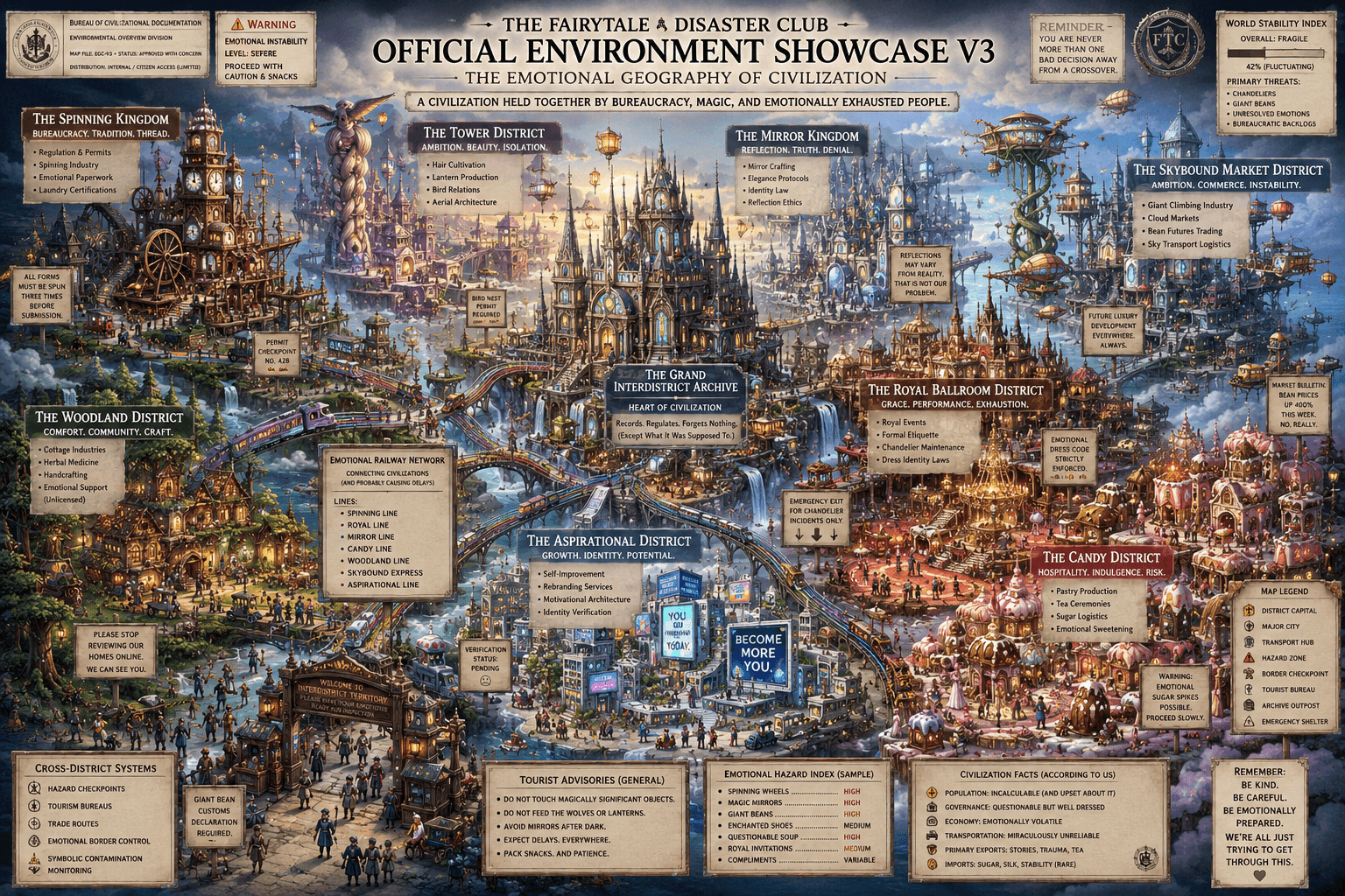 The Fairytale Disaster Club official environment showcase